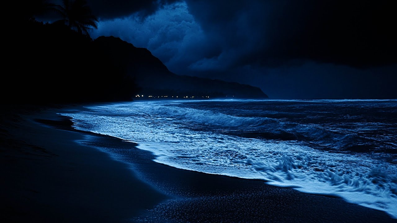 Fall Asleep In Under 3 Minutes - Ocean Waves Sound For Deep Sleep 10 Hours Relaxing Ambience