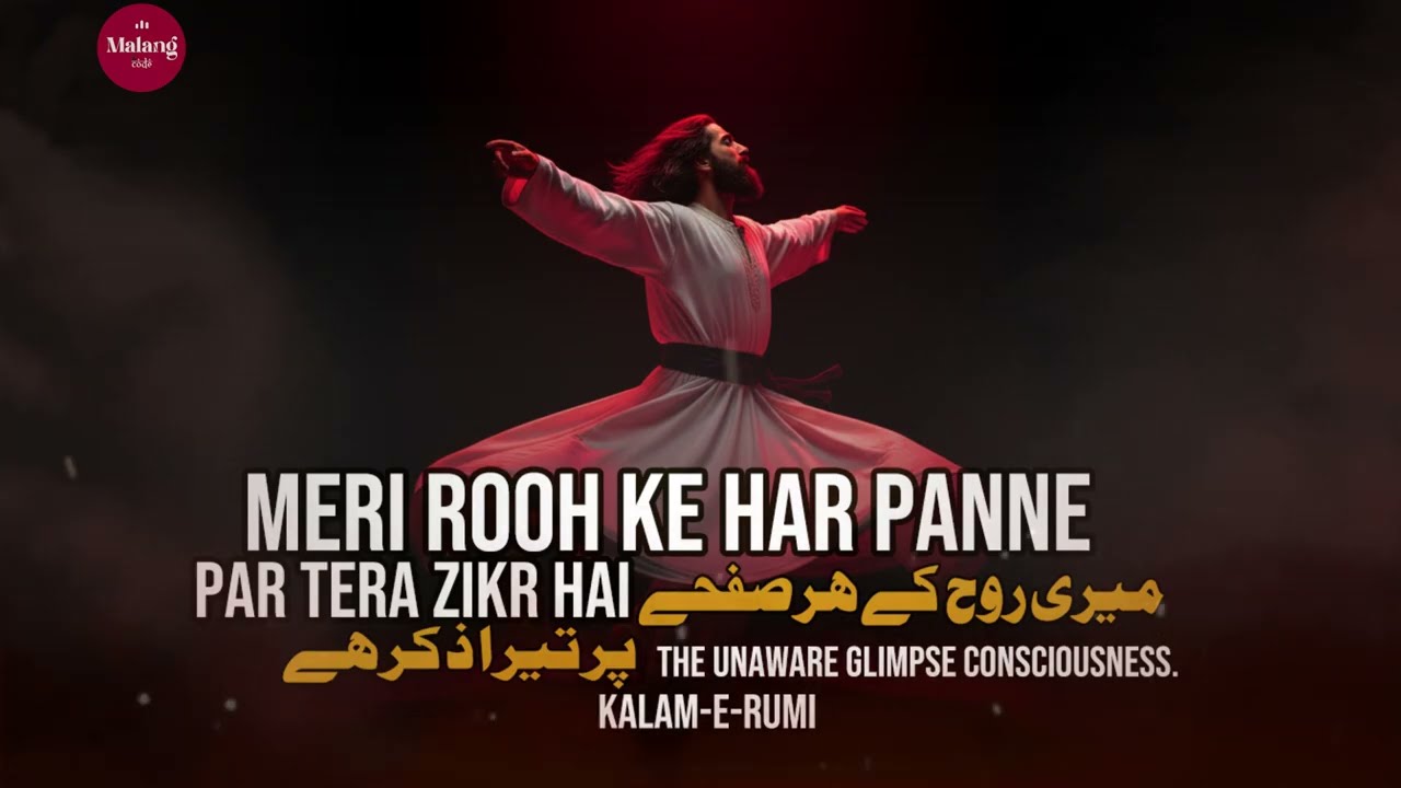 Meri Rooh Ke Har Panne Par Tera Zikr Hai | Rumi Sufi Poetry | Soulful Urdu kalam