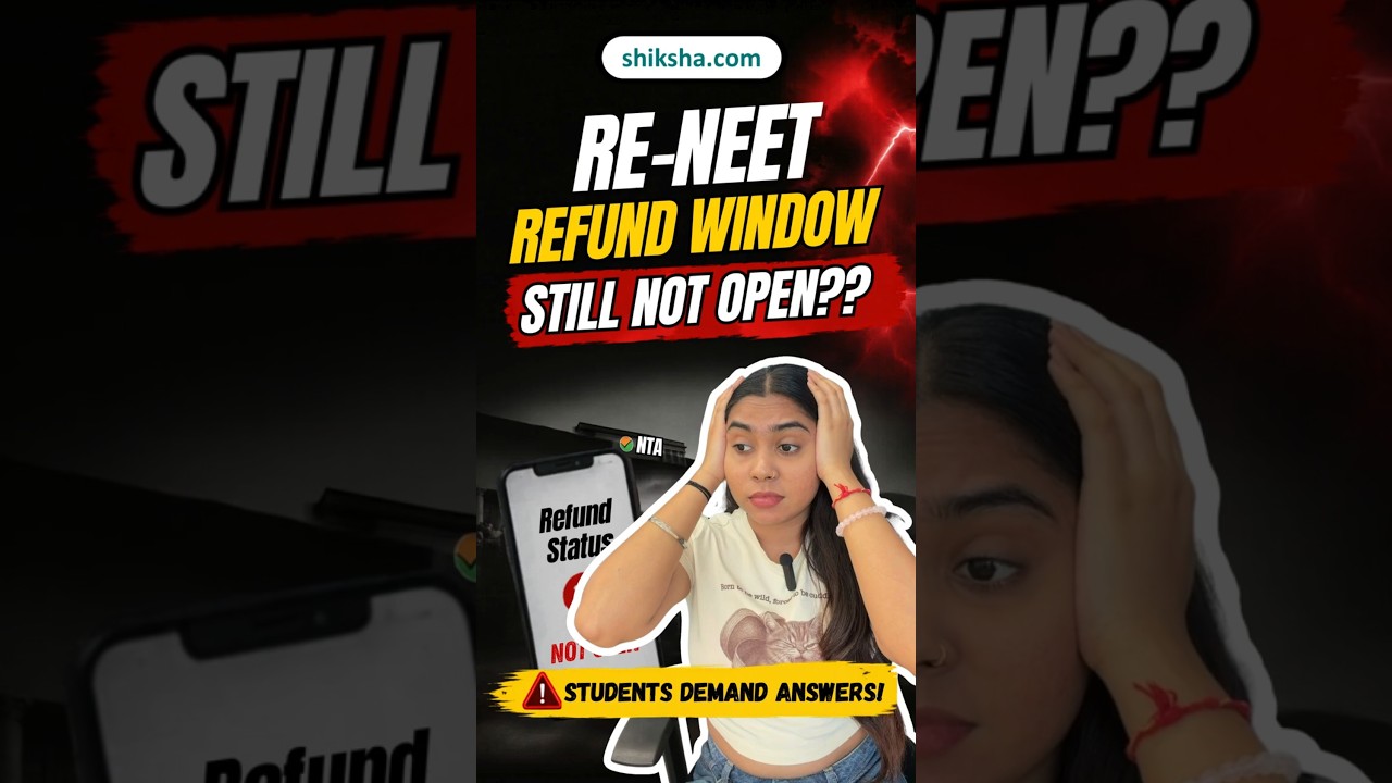 Re NEET Refund Process DELAYED NEET Refund Link? NEET Refund Amount 2026 Process, Refund Portal #nta