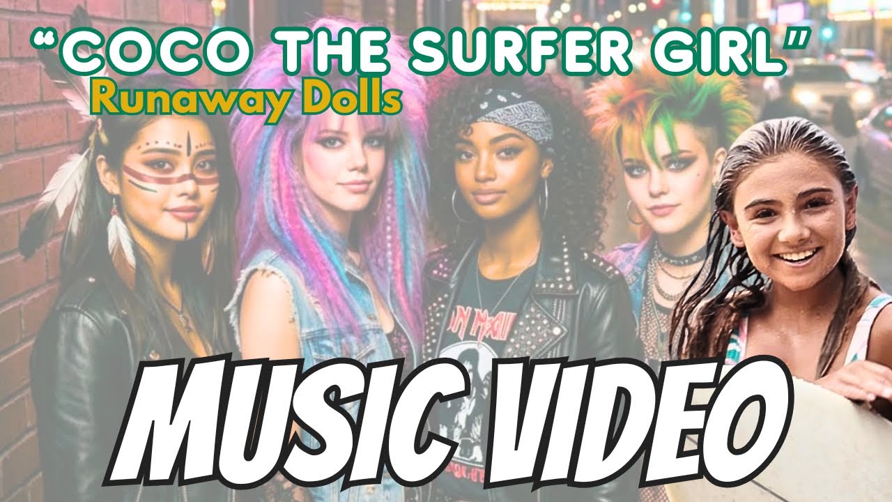 COCO THE SURFER GIRL 🌊 Official Music Video | Coco Shreds x The Runaway Dolls