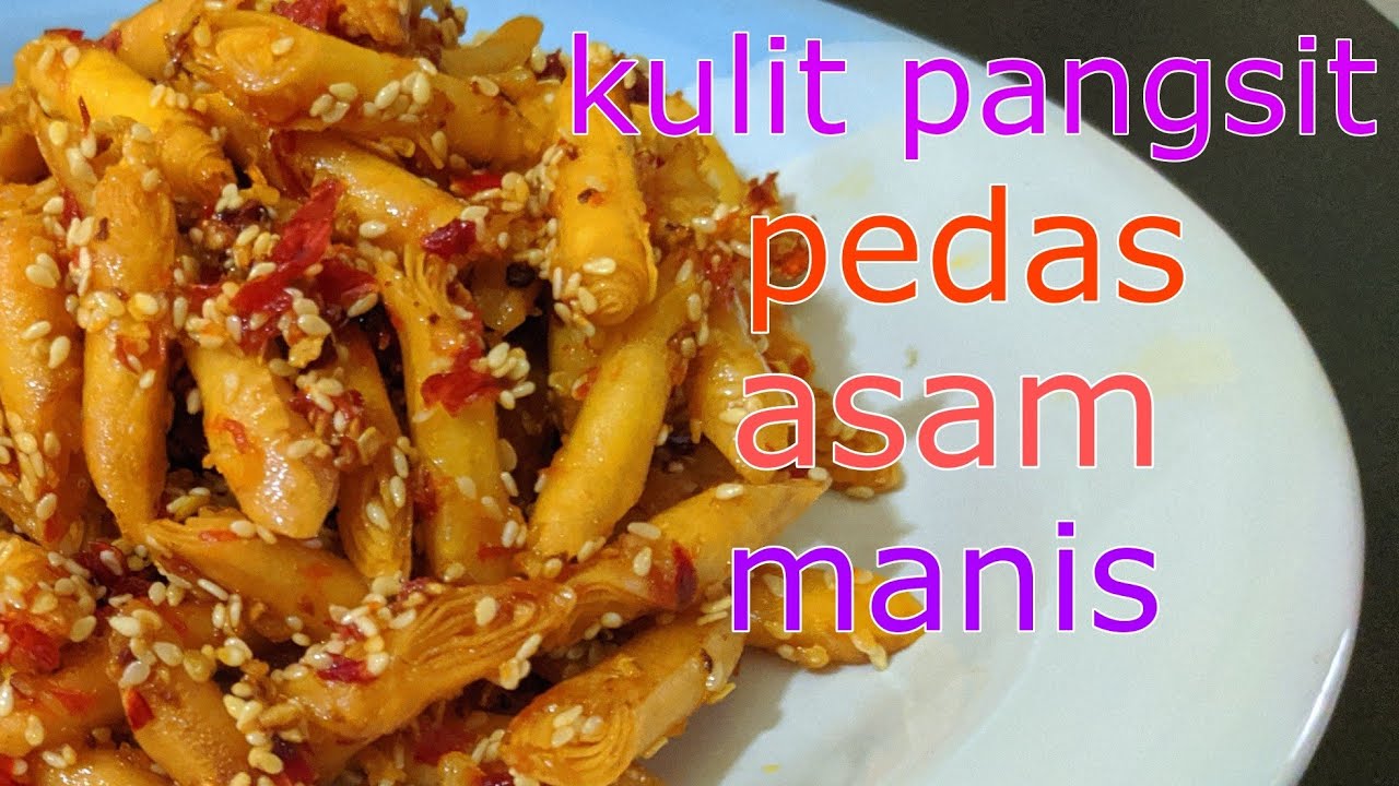 Camilan 2 Bahan Pedas Asam Manis | Kulit Pangsit Wijen | Bisa Buat Isian Toples Lebaran