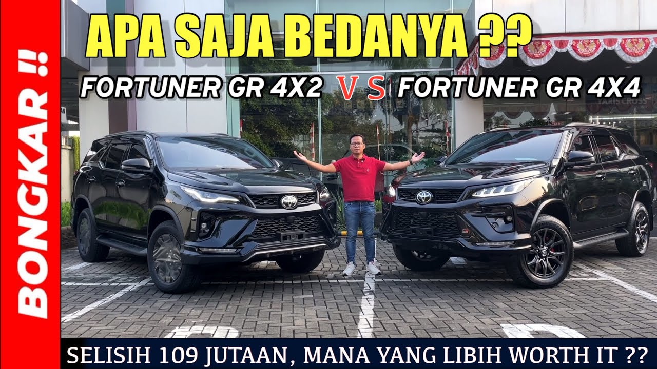 Bongkar !! PERBEDAAN TOYOTA FORTUNER 4X2 GR VS 4X4 GR SPORT 2025 || REVIEW EXTERIOR INTERIOR TERBARU