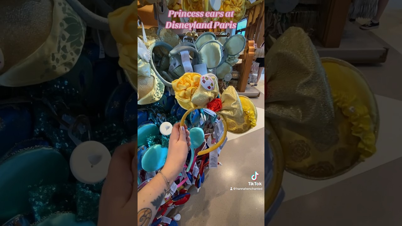 Disney Princess ears found at Disneyland Paris #disney #disneylandparis #shorts #princess #shopping