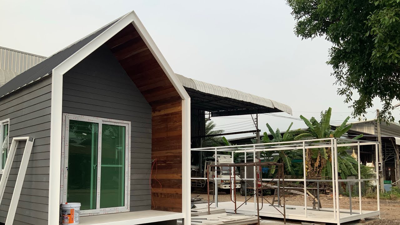 บ้านนอร์ดิกน็อคดาวน์ 1 ห้องโถง 1 ห้องนอน 1 ห้องน้ำ ราคาไม่ถึง 2 แสนบาท จรรยาค้าไม้