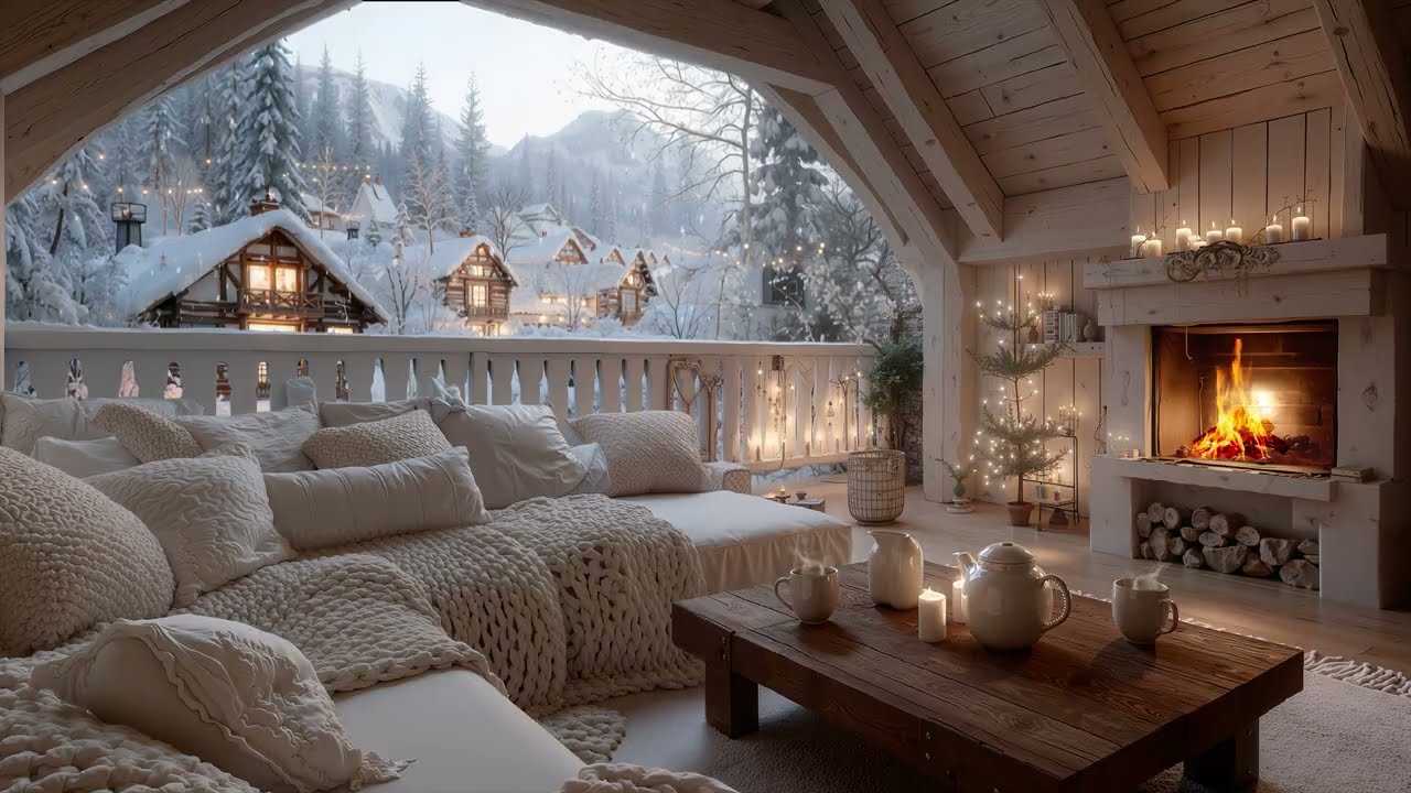 Healing Music for the Heart & Mind 🌿 Fireplace Crackling Sounds for Stress Relief & Deep Sleep