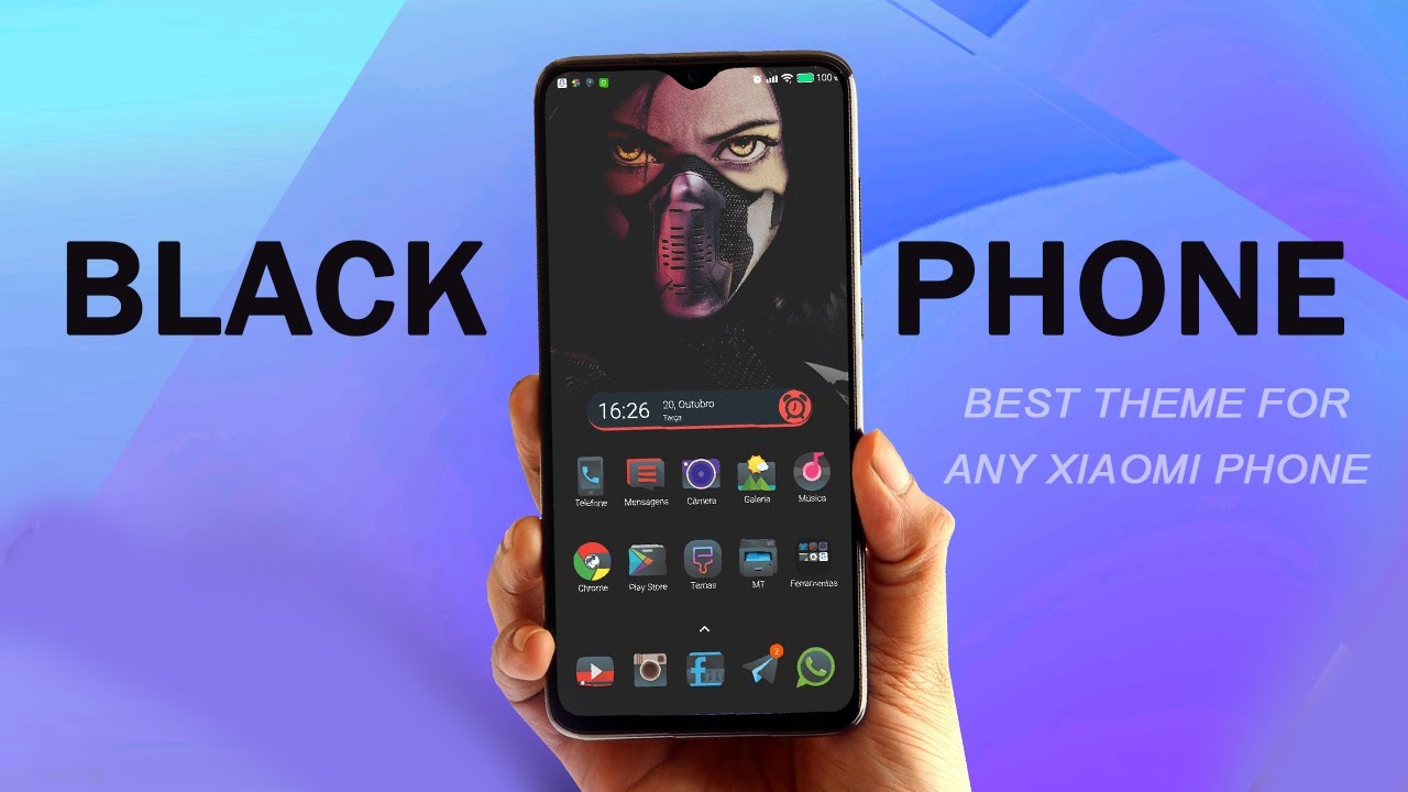 MIUI 12 Themes: Black Phone No.1 Dark Ui Theme For All Xiaomi Phones