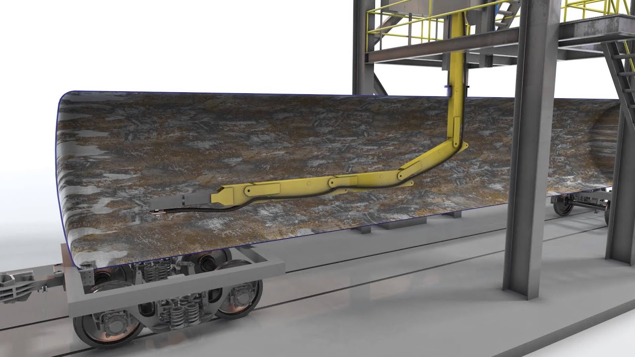 Automatic blast cleaning robot - Blasting tank car interiors