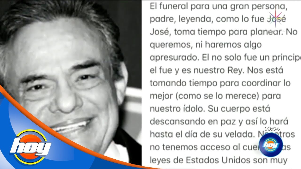 Sarita revela el paradero de los restos de José José | Hoy