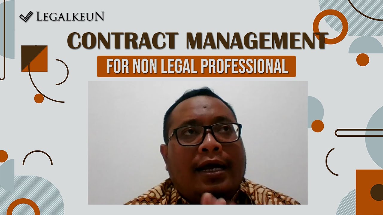 Webinar Contract Management for Non Legal Professional