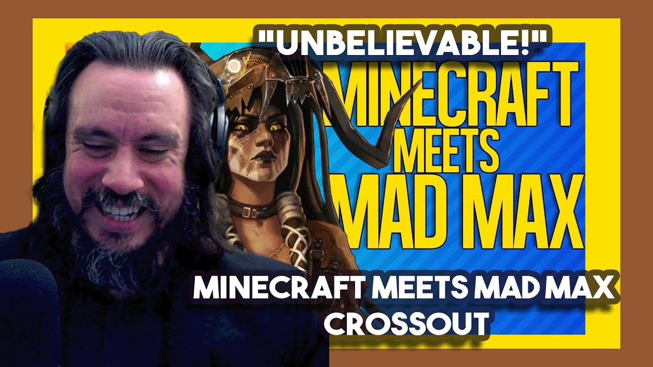 Невероятно! MINECRAFT встречает MAD MAX | Crossout от TheRussianBadger | React