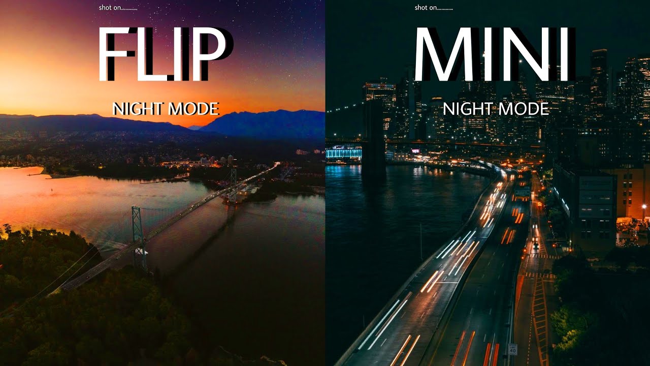 DJI FLIP против DJI MINI 4 Pro | НОЧНОЙ РЕЖИМ | Тест камеры