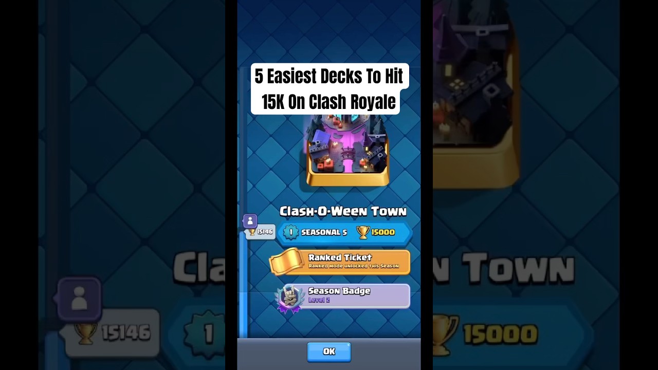 Best decks to hit 15k trophies! 🏆 #clashroyale