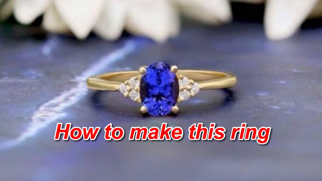 How to make simple yellow gold ring by handmade for women