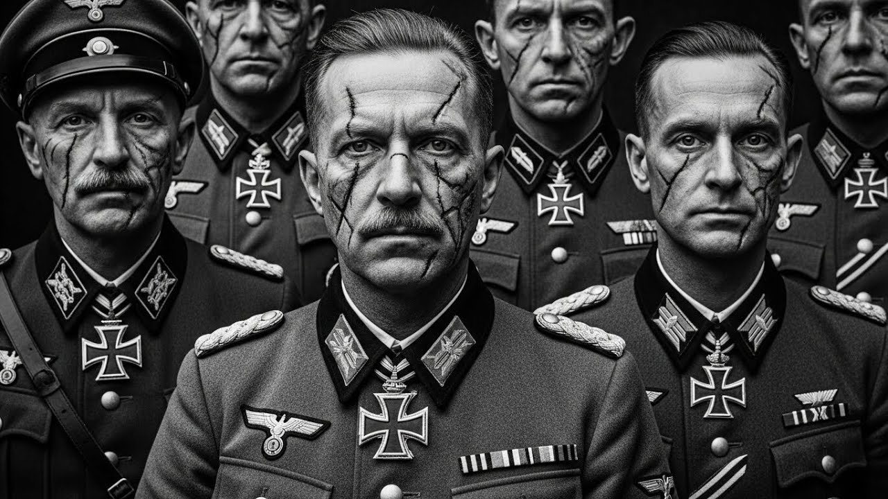Why did German generals feel proud about getting scars on their faces?