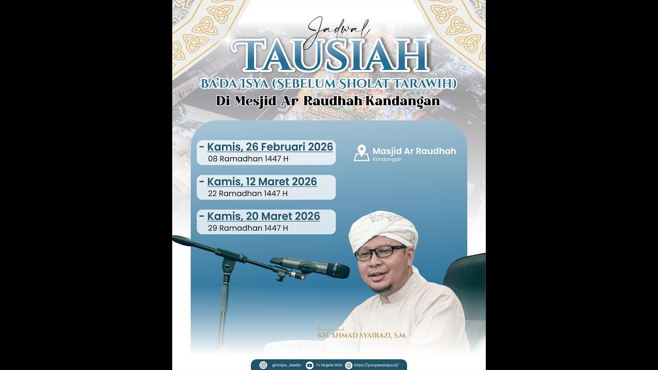 MALAM JUM'AT 23 RAMADAHAN 12/03/2026