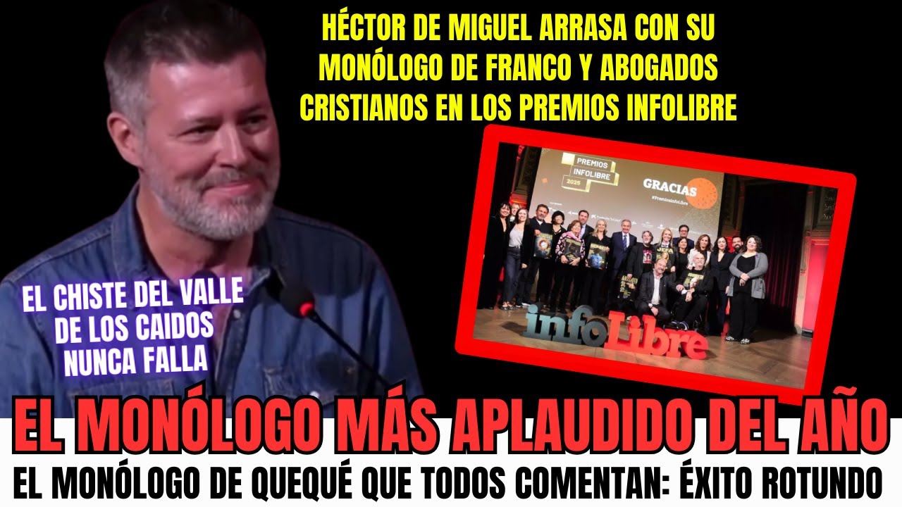 &ldquo;&iexcl;Esc&aacute;ndalo! Lo que Quequ&eacute; solt&oacute; en los premios de InfoLibre nadie se atrev&iacute;a a decir&rdquo;