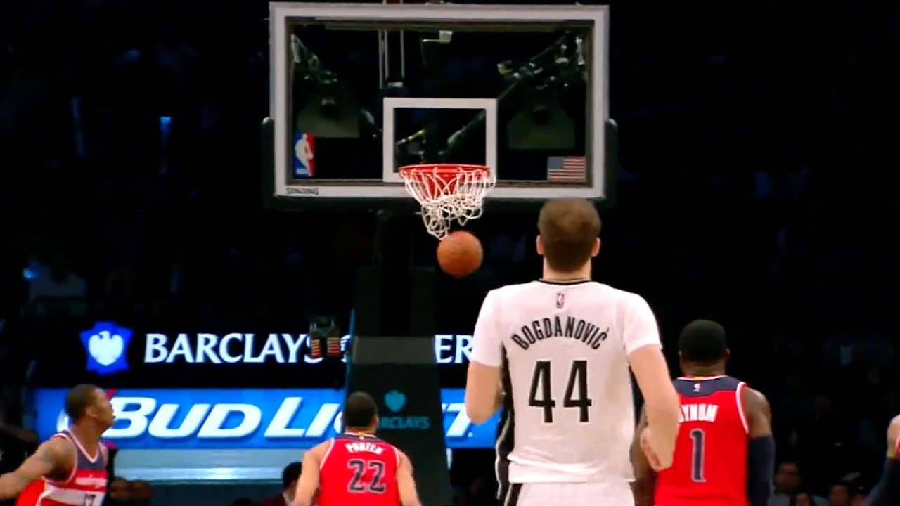 Bojan Bogdanović -- 22 Points, 6-6 3PT FG | Nets vs Wizards 4/10/15