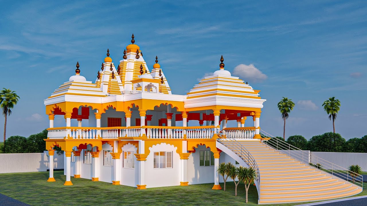 North indian style Temple...3d Model #Mandir