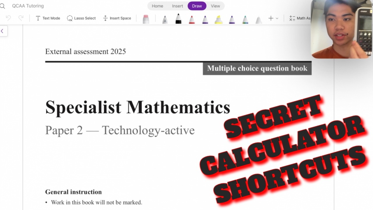 Specialist Maths 2025 Paper 2 MCQ Walkthrough