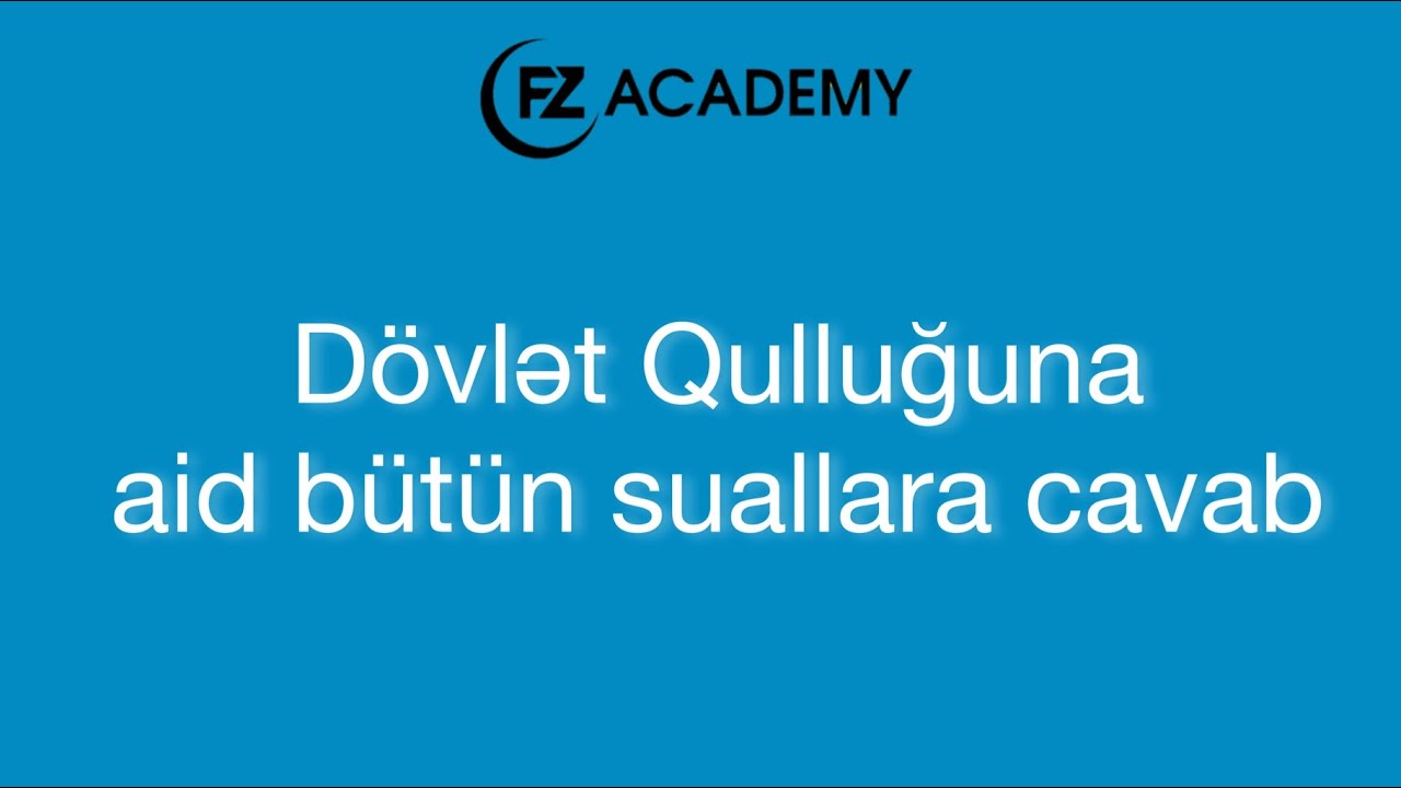 Dövlət Qulluğuna aid bütün suallara cavab | Hikmət Akifoğlu və Xəyalə Dilək