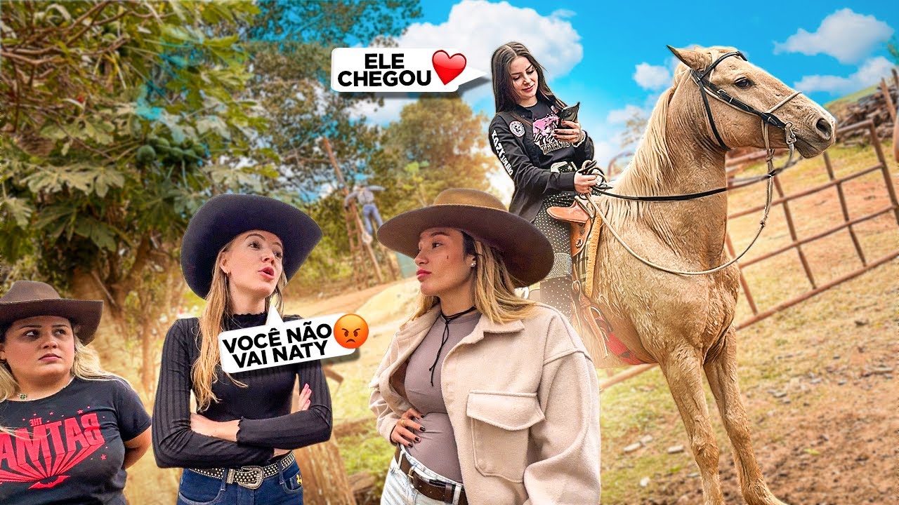 ADMIRADOR SECRETO DA NATY FOI ESCONDIDO NA FAZENDA VER ELA🫢
