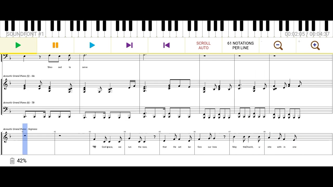Blessed to Serve - SATB Accompaniment 