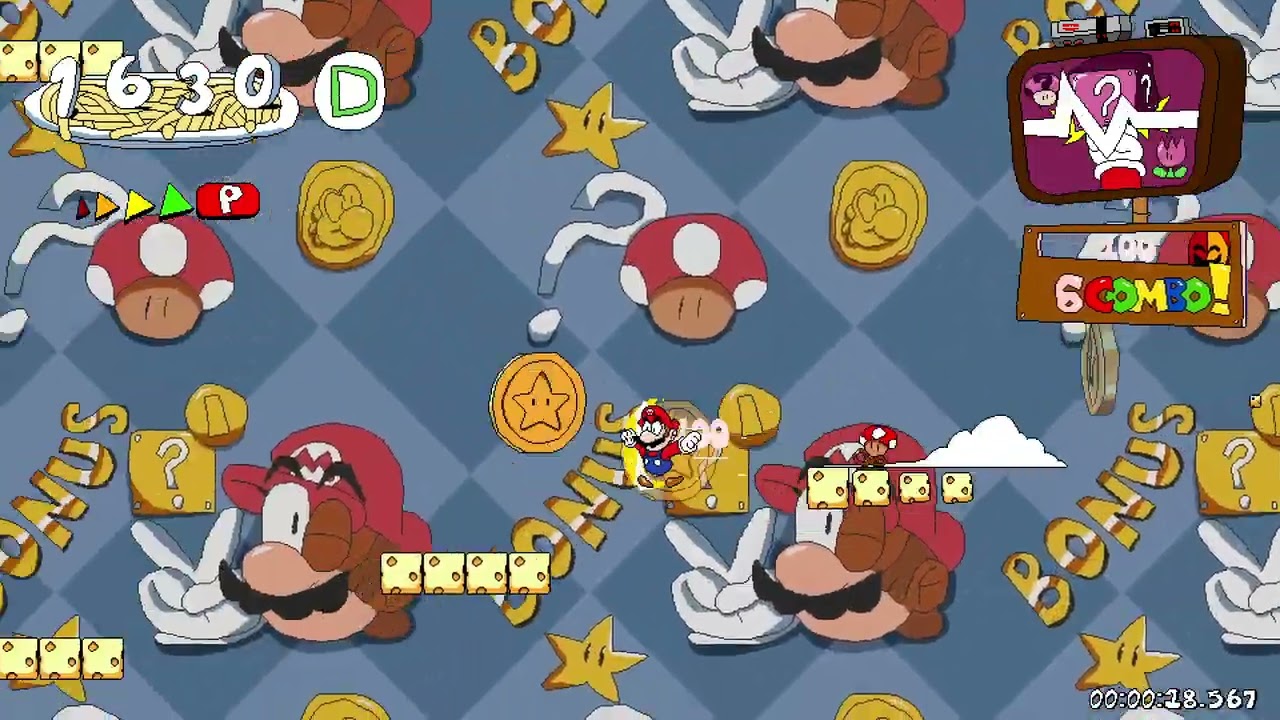 Pizza Tower - Pasta Castle mod demo Floor 1- P rank