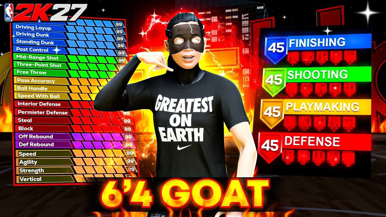 The 6'4 STAGE GOAT BROKE NBA 2K27! BEST POINT GUARD BUILD 2K27 - BEST GUARD BUILD 2K27