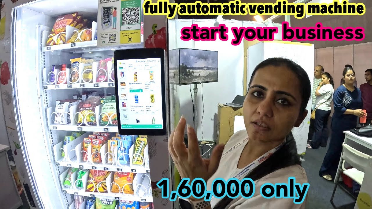 fully automatic vending machine start your business 1,60,000 only hotel mall and airport business