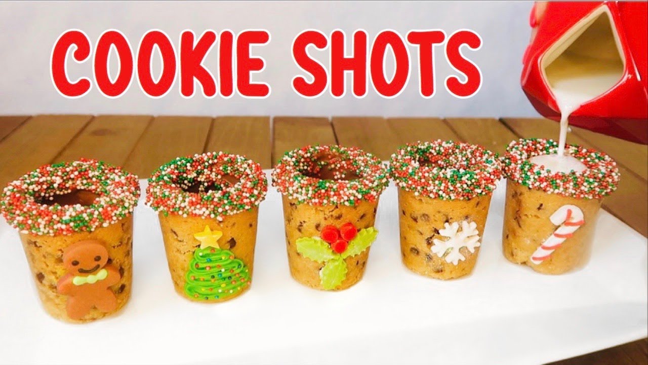 HOLIDAY Milk and Cookie Shots | Chocolate Chip Cookie Shots | Holiday Treats 2020