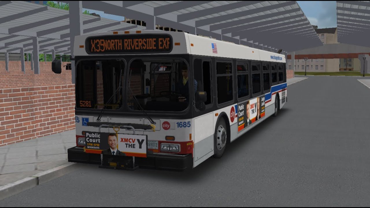 OMSI 2 - Chicago (Midwest Edition) - Route X35 - New Flyer D40LF