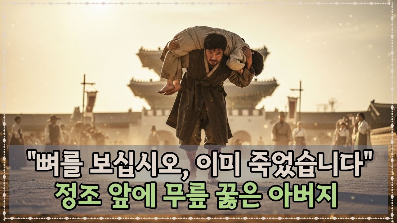 죽은 아들을 등에 지고 궁궐로 간 아버지 | 정조실록이 기록한 가장 슬픈 날