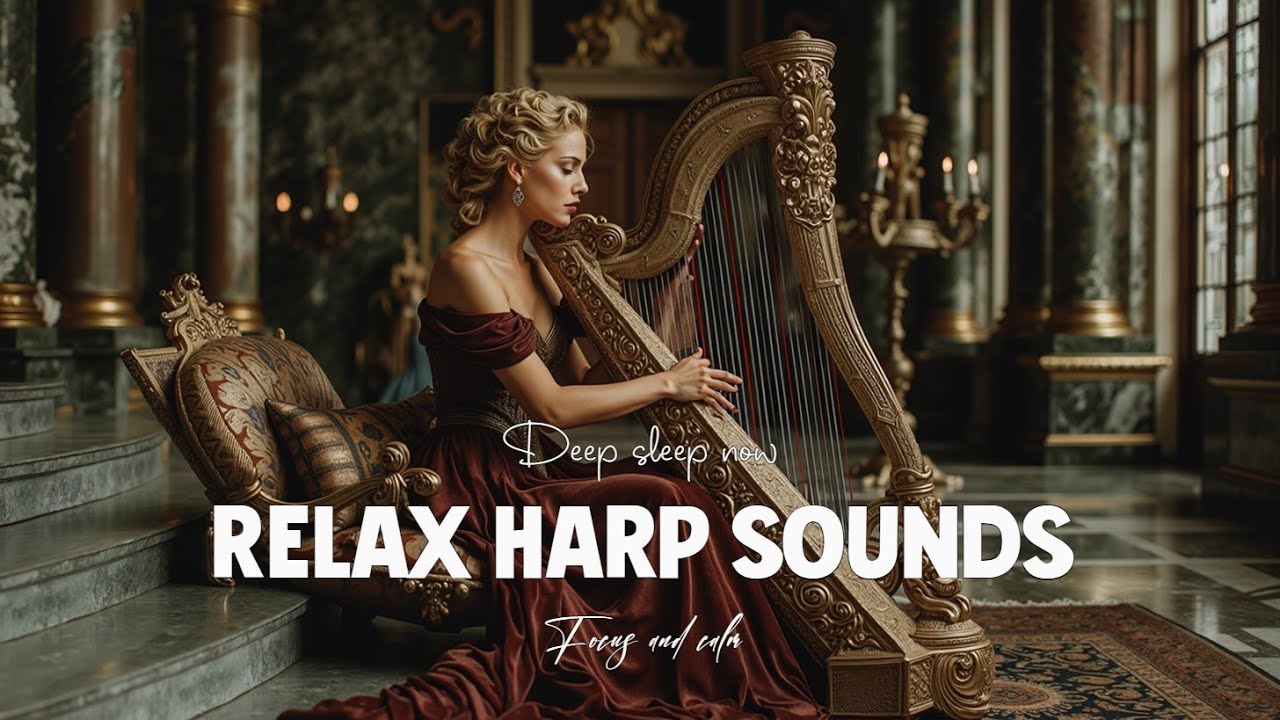 Harp Music for Deep Sleep & Serene Relaxation | Calming Instrumental Melodies for Prayer Focus