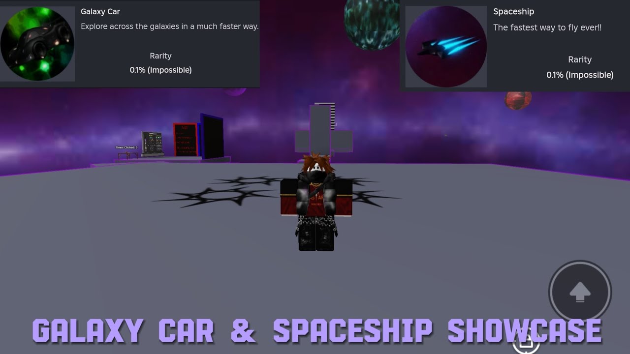 Galaxy Car & Spaceship showcase in  Iq obby galaxies fanmade
