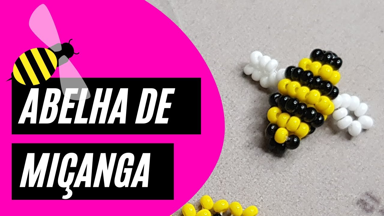 Abelhinha de Miçangas para Bijuterias Passo a Passo (DIY Beaded Bee)