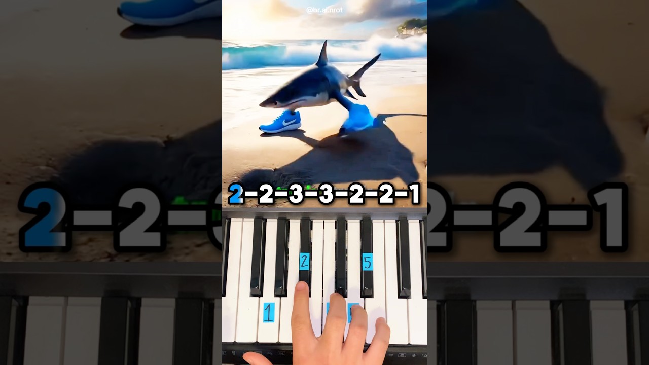 Tralalero Tralala Havana Parody - Piano Tutorial #shorts
