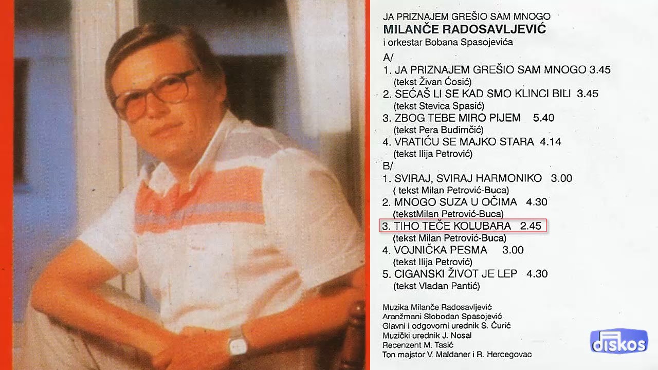 Milance Radosavljevic - Tiho tece Kolubara - (Audio 1986)
