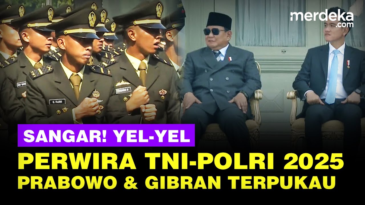 [FULL] YEL-YEL SANGAR! Perwira TNI-Polri 2025 Usai Dilantik, Prabowo & Gibran Terpukau Hormat