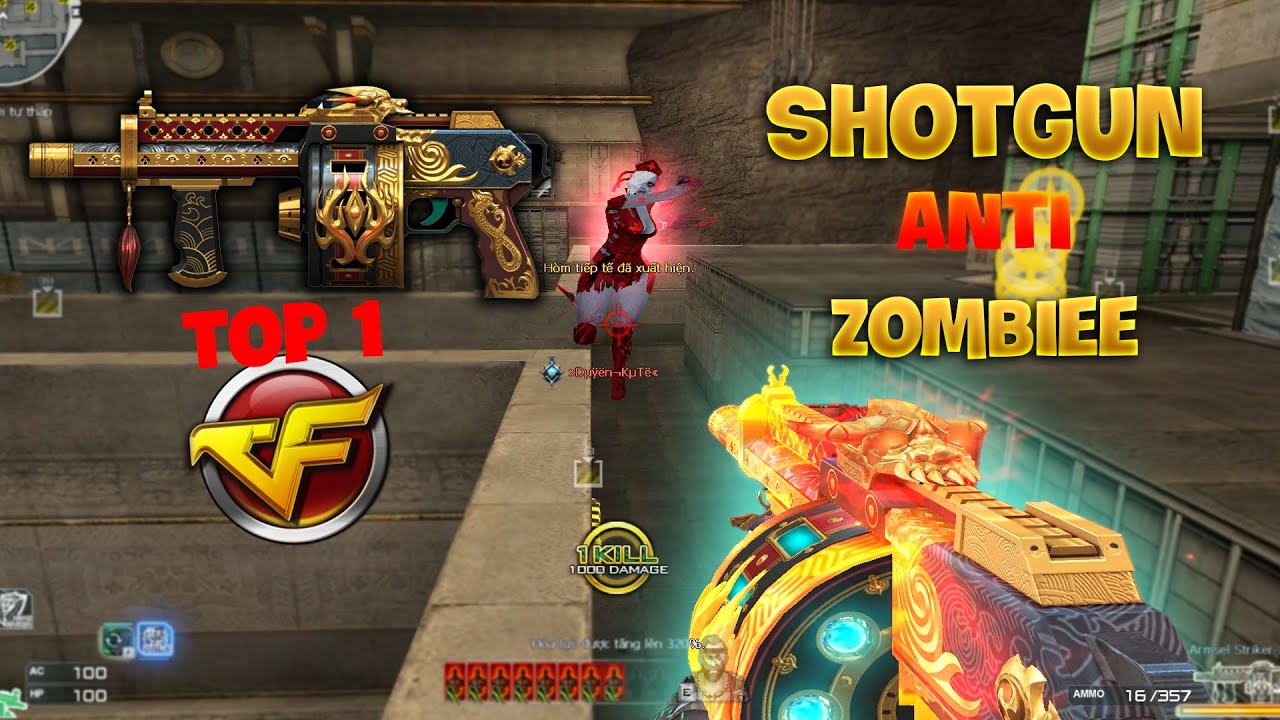 TOP 1 Shotgun anti Zombie Đột Kích ARMSEL STRIKER IGNITE