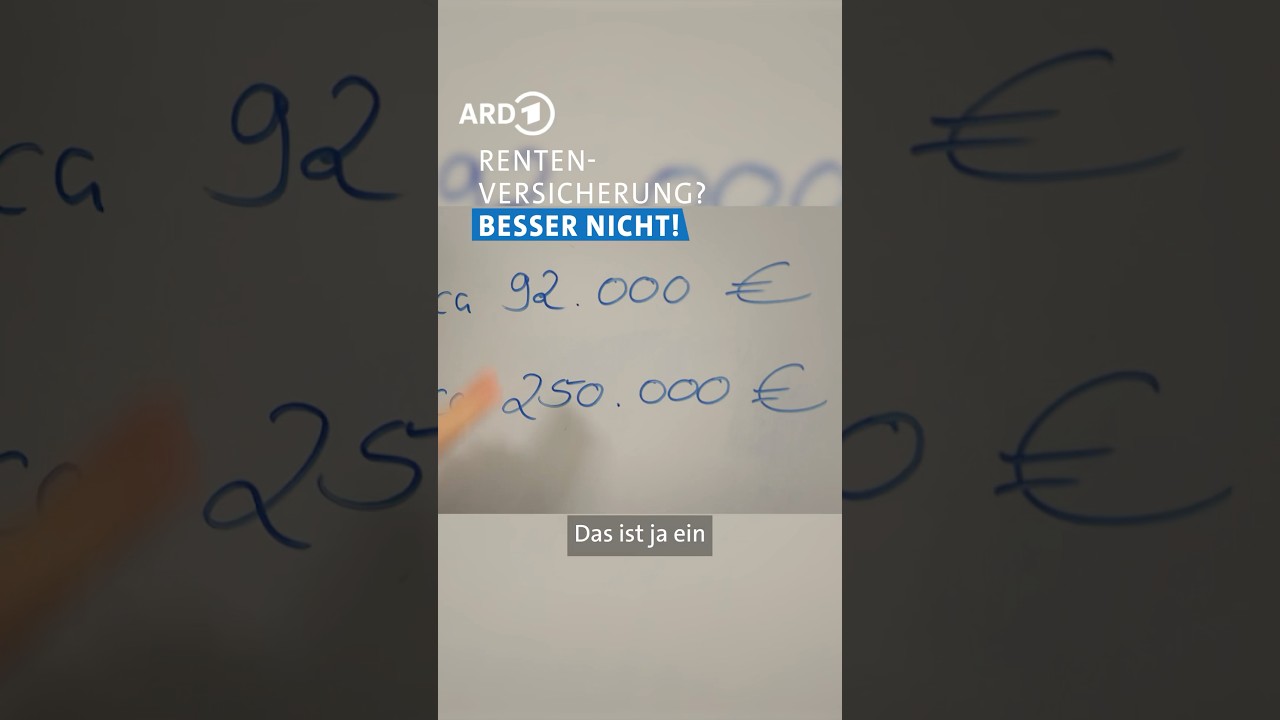 Sind ETFs die bessere Altersvorsorge?! 💶 | ECHT? WDR #shorts
