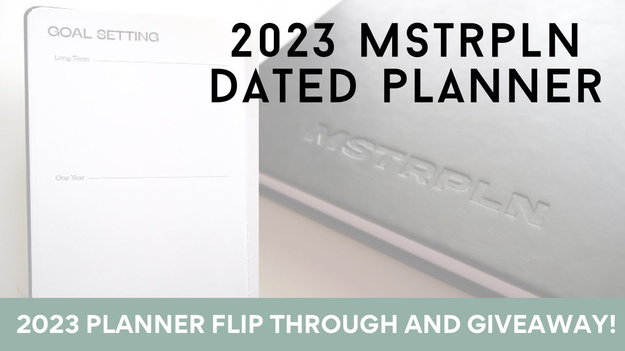 2023 MSTRPLN Dated Planner by Aja Dang | Unboxing and GIVEAWAY!