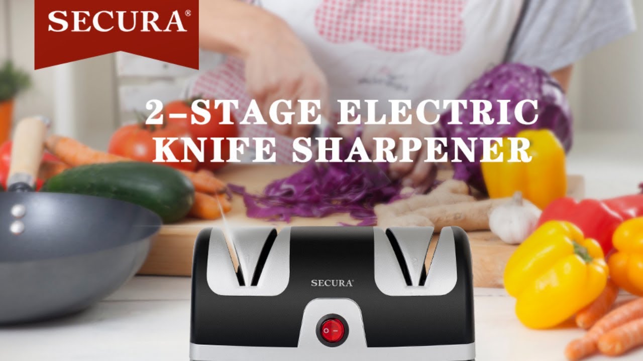Secura Electric Knife Sharpener Review | Best Knife Sharpeners Review In 2023