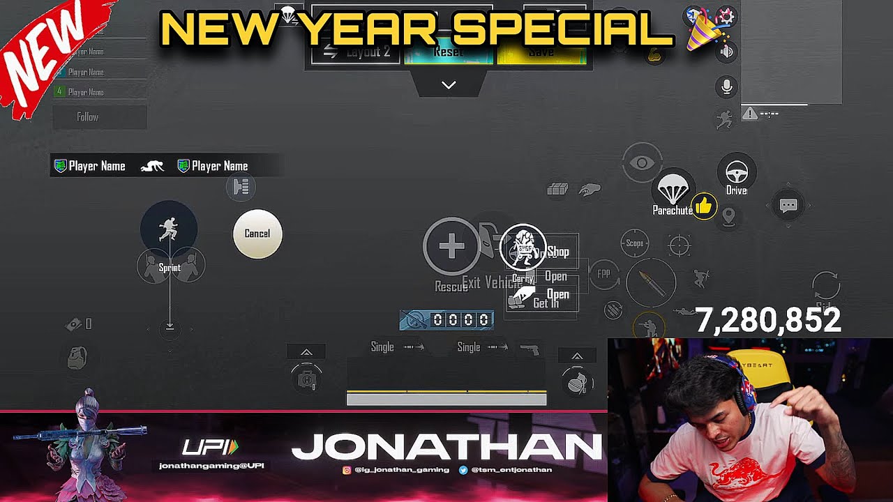 Jonathan New Sensitivity and Control Reveal 💯😱 | BGMI Update 4.2