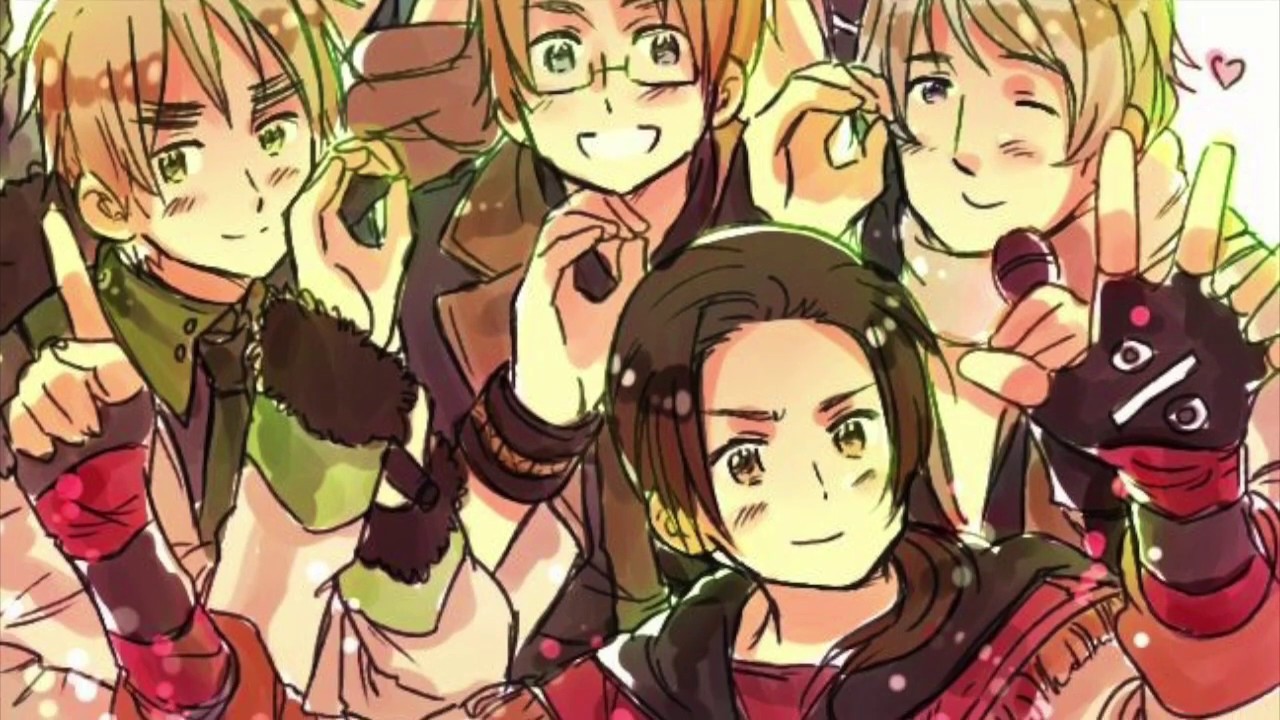 Hetalia-We Wish You A Merry Christmas w/English subs