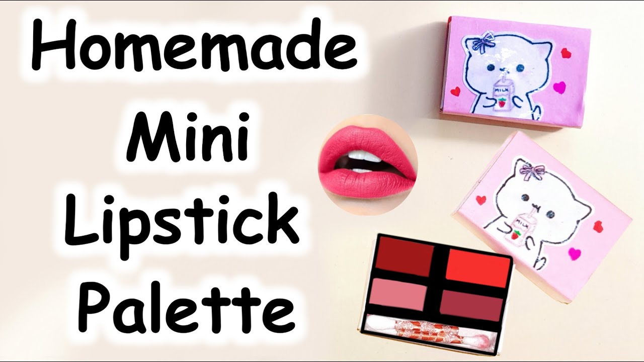How to make mini lipstick palette at home | Diy lipstick palette | Homemade lipstick palette