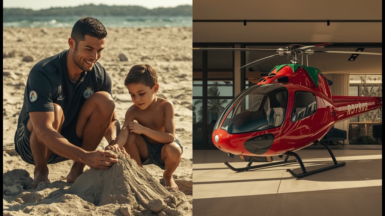 🍉😂 From Sand to Strawberry 🍓🚁 — Ronaldo’s Hard Work Changed Everything