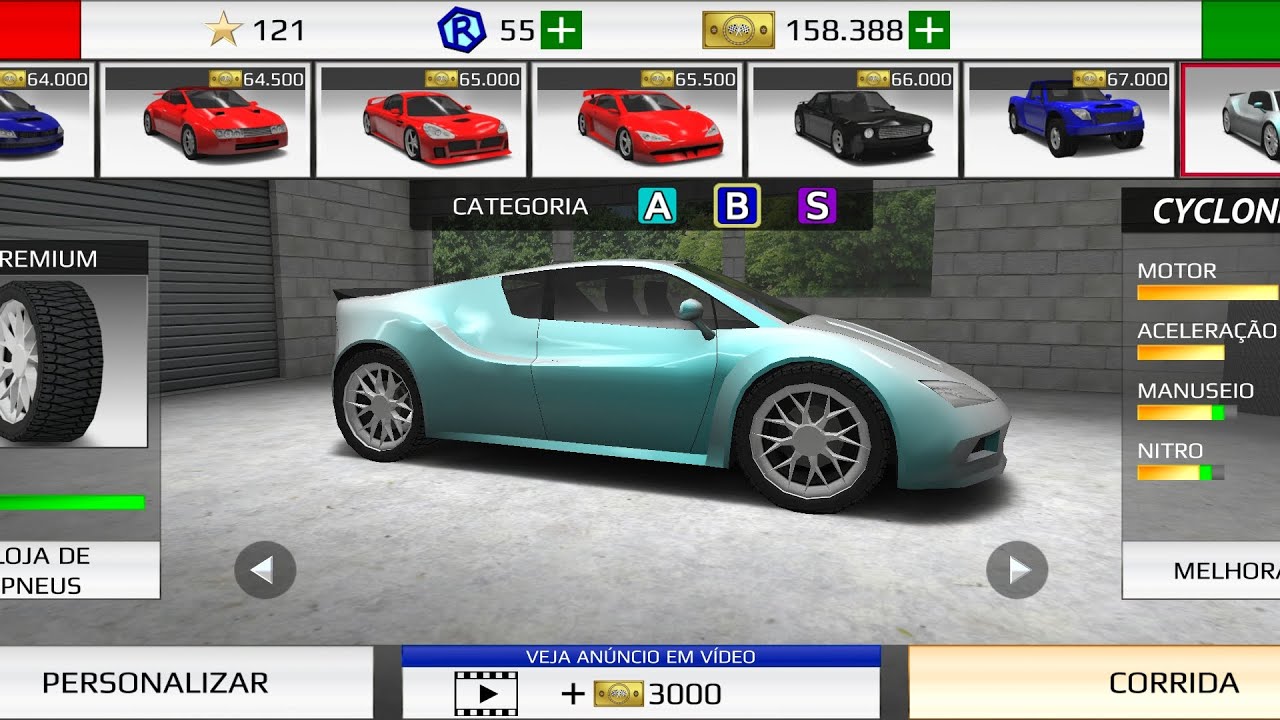 Carro categoria b rally fury 