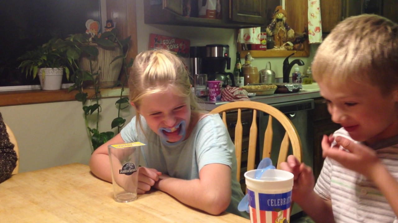 Kids Playing Mouthguard Challenge