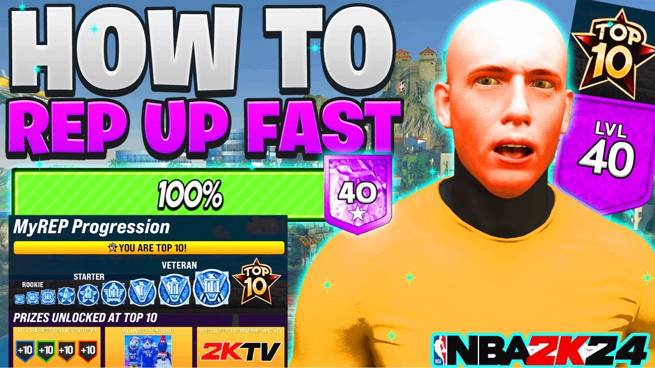 BEST XP/REP METHOD ON NBA 2K24! HOW TO LEVEL/ REP UP FAST in NBA 2k24! BEST XP METHOD 2K24