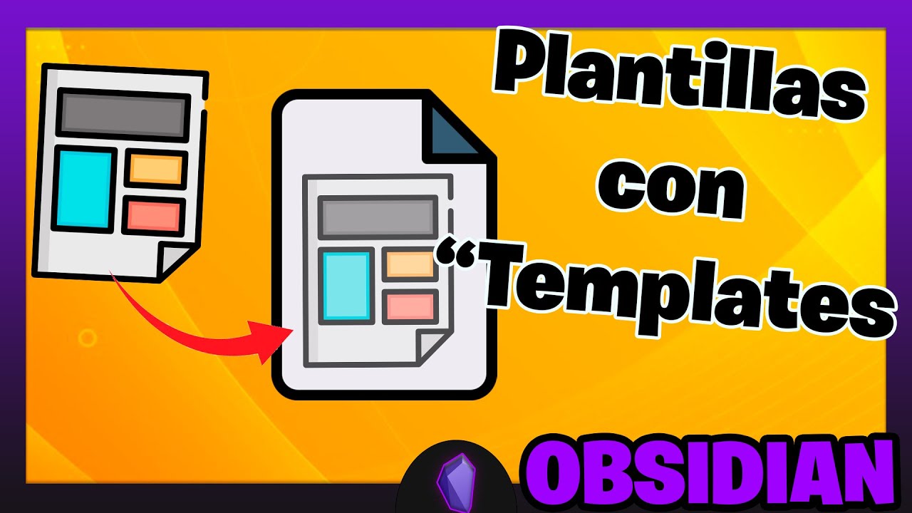 Crear plantillas con Templates (plugin básico de Obsidian)